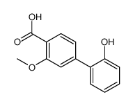 4-(2-hydroxyphenyl)-2-methoxybenzoic acid结构式