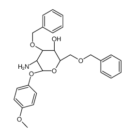 4-甲氧苯基-2-氨基-3,6-二-O-苄基-2-脱氧-β-D-吡喃葡萄糖苷图片