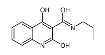 4-hydroxy-2-oxo-N-propyl-1H-quinoline-3-carboxamide结构式
