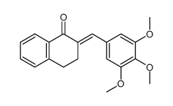 2-(3,4,5-trimethoxybenzylidene)-3,4-dihydronaphthalen-1(2H)-one Structure