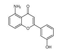 4H-1-Benzopyran-4-one,5-amino-2-(3-hydroxyphenyl)-(9CI) structure