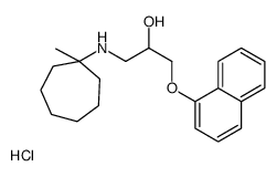 1-[(1-methylcycloheptyl)amino]-3-naphthalen-1-yloxy-propan-2-ol hydroc hloride Structure