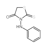 4-Thiazolidinone,3-(phenylamino)-2-thioxo- Structure