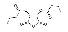 (4-butanoyloxy-2,5-dioxofuran-3-yl) butanoate结构式