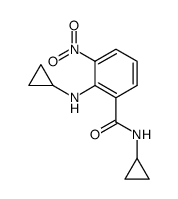 N-cyclopropyl-2-(cyclopropylamino)-3-nitrobenzamide结构式