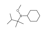 methyl cyclohexylthexylborinate Structure