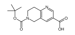 6-[(2-methylpropan-2-yl)oxycarbonyl]-7,8-dihydro-5H-1,6-naphthyridine-3-carboxylic acid picture