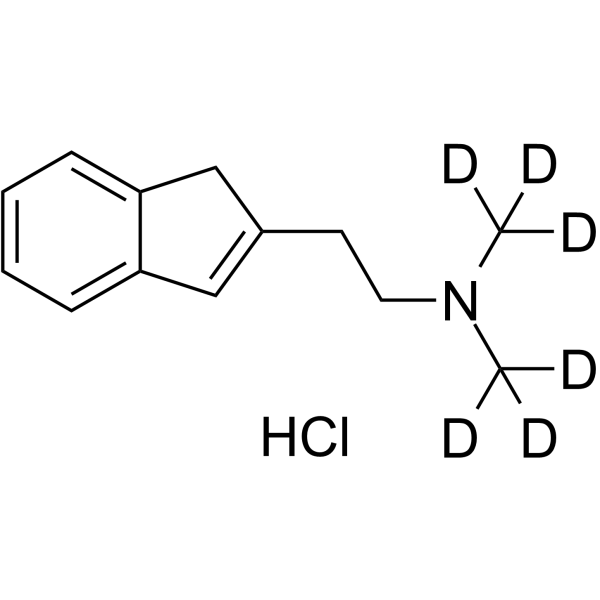 N,N-Dimethyl-1H-indene-2-ethanamine-d6 hydrochloride Structure