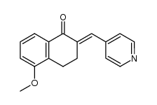 5-methoxy-2-[1-(pyridin-4-yl)methylidene]-1,2,3,4-tetrahydro-1-naphthalenone结构式