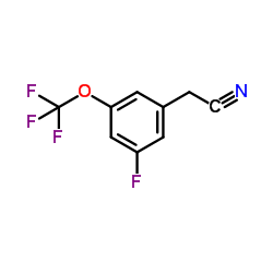[3-Fluoro-5-(trifluoromethoxy)phenyl]acetonitrile结构式