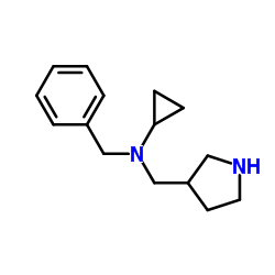 N-Benzyl-N-(3-pyrrolidinylmethyl)cyclopropanamine Structure