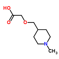 [(1-Methyl-4-piperidinyl)methoxy]acetic acid Structure