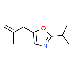 Oxazole, 2-(1-methylethyl)-5-(2-methyl-2-propenyl)- (9CI)结构式