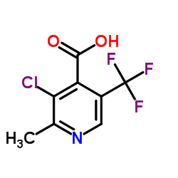 3-Chloro-2-methyl-5-(trifluoromethyl)isonicotinic acid Structure
