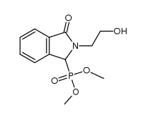 dimethyl 2-(2-hydroxyethyl)-3-oxoisoindolin-1-ylphosphonate Structure