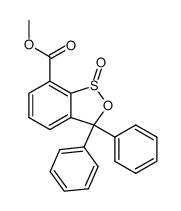 1-Oxo-3,3-diphenyl-1,3-dihydro-1λ4-benzo[c][1,2]oxathiole-7-carboxylic acid methyl ester Structure