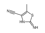 2-amino-5-methyl-1,3-thiazole-4-carbonitrile结构式