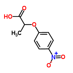 2-(4-Nitrophenoxy)propanoic acid structure
