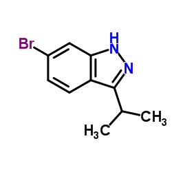 3-异丙基-6-溴-1H-吲唑结构式