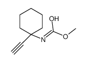 methyl N-(1-ethynylcyclohexyl)carbamate结构式