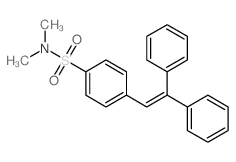 Benzenesulfonamide,4-(2,2-diphenylethenyl)-N,N-dimethyl- Structure