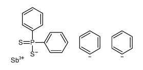 antimony(3+),benzene,diphenyl-sulfanylidene-sulfido-λ5-phosphane Structure