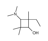 3-(dimethylamino)-2-ethyl-2,4,4-trimethylcyclobutan-1-ol结构式