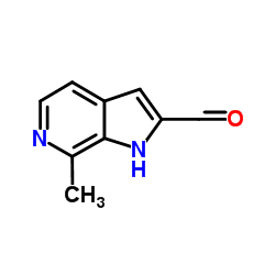7-Methyl-1H-pyrrolo[2,3-c]pyridine-2-carbaldehyde结构式