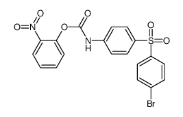 (2-nitrophenyl) N-[4-(4-bromophenyl)sulfonylphenyl]carbamate结构式
