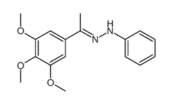 N-Phenyl-N'-[1-(3,4,5-trimethoxy-phenyl)-eth-(E)-ylidene]-hydrazine Structure