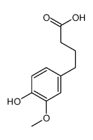 4-(4-Hydroxy-3-methoxyphenyl)butanoic acid结构式