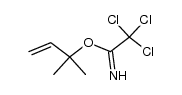 2-methylbut-3-en-2-yl 2,2,2-trichloroacetimidate结构式