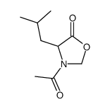 5-Oxazolidinone,3-acetyl-4-(2-methylpropyl)-结构式