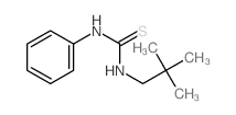 Thiourea,N-(2,2-dimethylpropyl)-N'-phenyl- structure