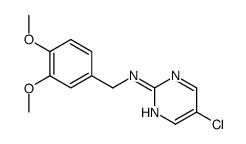 5-chloro-N-[(3,4-dimethoxyphenyl)methyl]pyrimidin-2-amine结构式