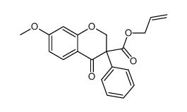 3-allyloxycarbonyl-7-methoxy-3-phenylchroman-4-one Structure
