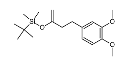 tert-butyl((4-(3,4-dimethoxyphenyl)but-1-en-2-yl)oxy)dimethylsilane Structure
