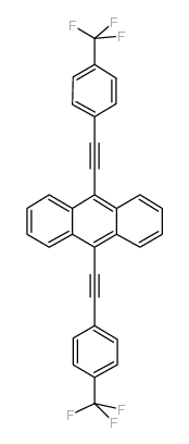 9,10-BIS(4-TRIFLUOROMETHYLPHENYLETHYNYL)ANTHRACENE structure