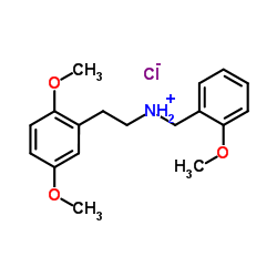 2-(2,5-Dimethoxyphenyl)-N-(2-methoxybenzyl)ethanaminium chloride Structure