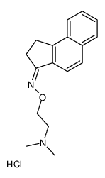 2-[(Z)-1,2-dihydrocyclopenta[a]naphthalen-3-ylideneamino]oxy-N,N-dimethylethanamine,hydrochloride Structure