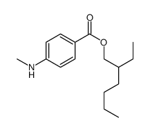 4-(甲基氨基)苯甲酸 2-乙基己酯结构式