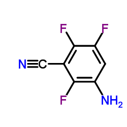 3-氨基-2,5,6-三氟苯甲腈结构式