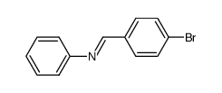 (E)-N-(4-BROMOBENZYLIDENE)ANILINE结构式