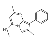 N,2,5-trimethyl-3-phenylpyrazolo[1,5-a]pyrimidin-7-amine Structure