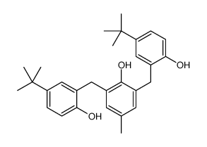 2,6-bis[(5-tert-butyl-2-hydroxyphenyl)methyl]-4-methylphenol结构式