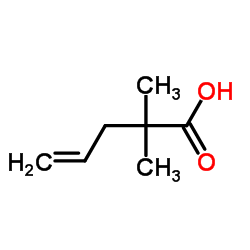 2,2-Dimethylpent-4-enoic acid structure