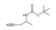 Carbamic acid, [(1R)-2-cyano-1-methylethyl]-, 1,1-dimethylethyl ester (9CI) Structure