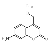 7-氨基-4-甲氧基甲基香豆素结构式