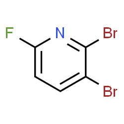 2,3-Dibromo-6-fluoropyridine结构式