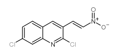 E-2,7-DICHLORO-3-(2-NITRO)VINYLQUINOLINE structure